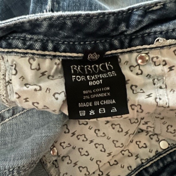 🅡🅔🅡🅞🅒🅚-🅔🅧🅟🅡🅔🅢🅢 𝐉𝐞𝐚𝐧𝐬 𝐒𝐢𝐳𝐞 𝟔 - 𝐁𝐨𝐨𝐭 𝐂𝐮𝐭 - Picture 2 of 11